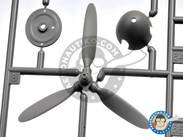 Image 6: Messerschmitt Bf109 G-6 "Gustav" | Airplane kit in 1/48 scale manufactured by Tamiya (ref. TAM61117)