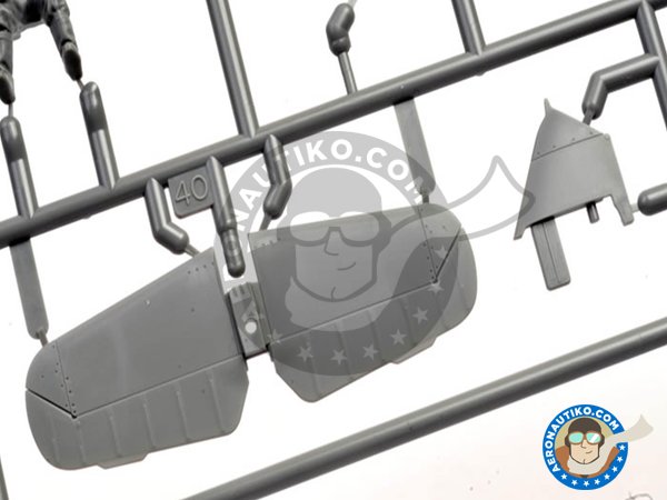 Image 7: Messerschmitt Bf109 G-6 "Gustav" | Airplane kit in 1/48 scale manufactured by Tamiya (ref. TAM61117)