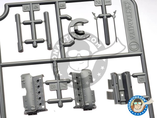 Image 9: Messerschmitt Bf109 G-6 "Gustav" | Airplane kit in 1/48 scale manufactured by Tamiya (ref. TAM61117)
