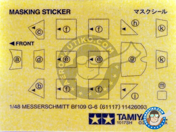 Image 11: Messerschmitt Bf109 G-6 "Gustav" | Airplane kit in 1/48 scale manufactured by Tamiya (ref. TAM61117)