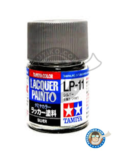 Tamiya LP-11 Silver gloss | Lacquer paint manufactured by Tamiya (ref. 82111) image