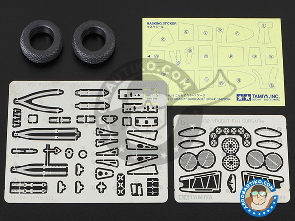 Image 2: Vought F4U Corsair 1A | Airplane kit in 1/32 scale manufactured by Tamiya (ref. TAM60325)