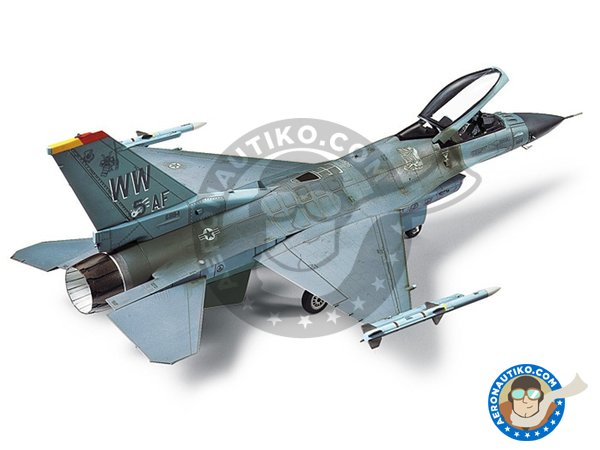 Image 2: LOCKHEED MARTIN F-16CJ [BLOCK 50] FIGHTING FALCON | Airplane kit in 1/72 scale manufactured by Tamiya (ref. TAM60786)