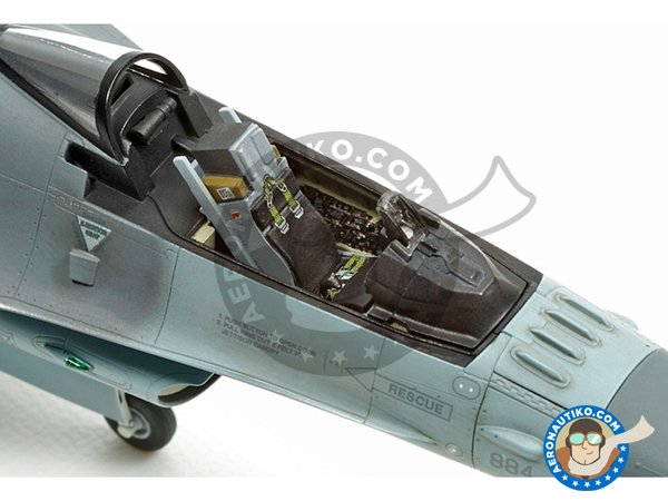 Image 3: LOCKHEED MARTIN F-16CJ [BLOCK 50] FIGHTING FALCON | Airplane kit in 1/72 scale manufactured by Tamiya (ref. TAM60786)