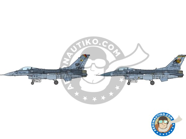Image 5: LOCKHEED MARTIN F-16CJ [BLOCK 50] FIGHTING FALCON | Airplane kit in 1/72 scale manufactured by Tamiya (ref. TAM60786)