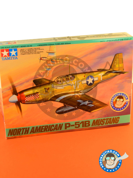 North American P-51 Mustang B | Airplane kit in 1/48 scale manufactured by Tamiya (ref. TAM61042) image