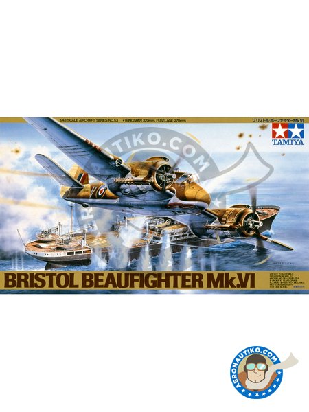 Bristol Beaufighter Mk.VI | Airplane kit in 1/48 scale manufactured by Tamiya (ref. TAM61053) image