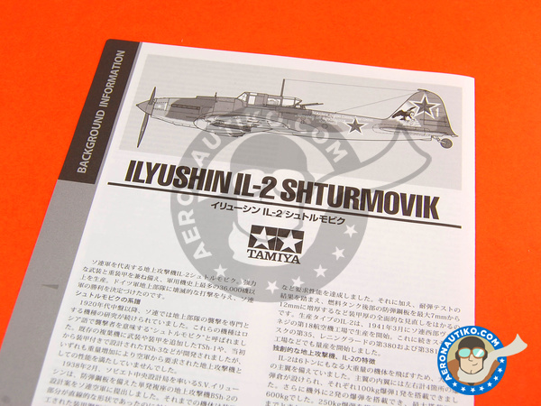 Image 9: Ilyushin IL-2 Shturmovik IL-2M3 | Airplane kit in 1/48 scale manufactured by Tamiya (ref. TAM61113)