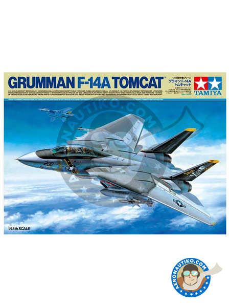 Grumman F-14 Tomcat A | Airplane kit in 1/48 scale manufactured by Tamiya (ref. TAM61114) image