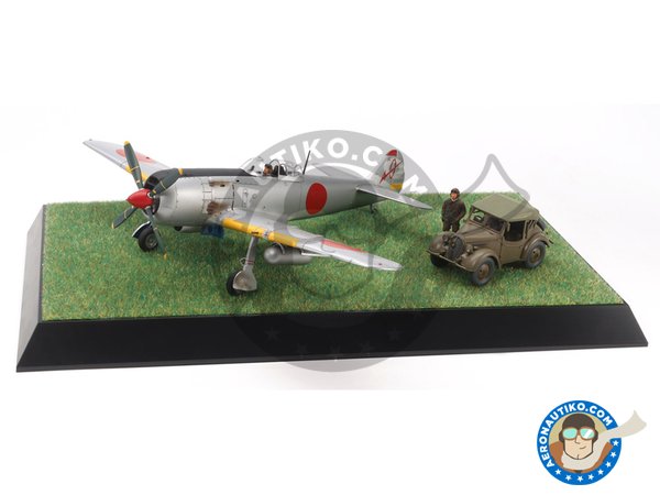 Image 1: Nakajima KI84IA "Hayate" (Frank) & Kurogane (Scenery set) | Airplane kit in 1/48 scale manufactured by Tamiya (ref. TAM61116)