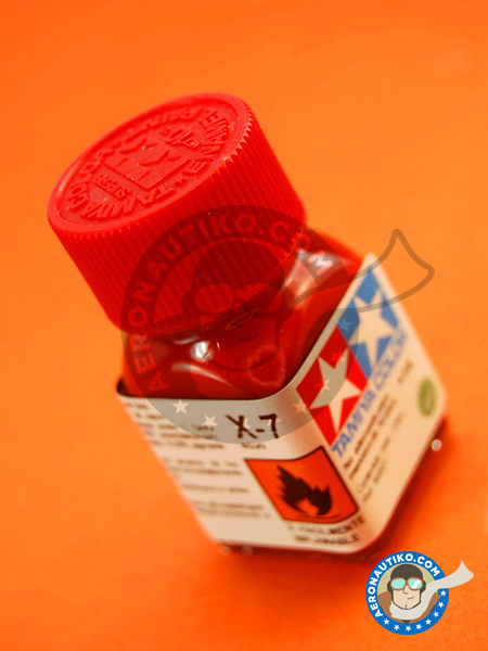 X-7 - Red - 10 ml | Enamel paint manufactured by Tamiya (ref. TAM80007) image