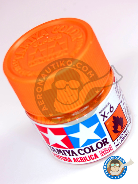 Orange X-6 | Acrylic paint manufactured by Tamiya (ref. TAM81506) image