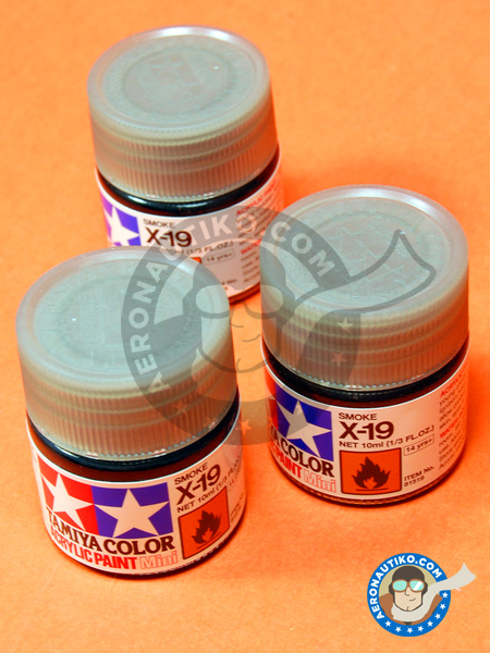 Smoke X-19 | Acrylic paint manufactured by Tamiya (ref. TAM81519) image