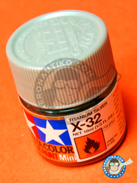 Titanium silver X-32 | Acrylic paint manufactured by Tamiya (ref. TAM81532) image