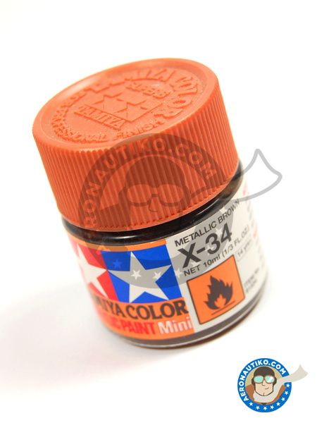 Color Marron metalizado X-34 Metallic Brown | Pintura acrílica fabricado por Tamiya (ref. TAM81534) image