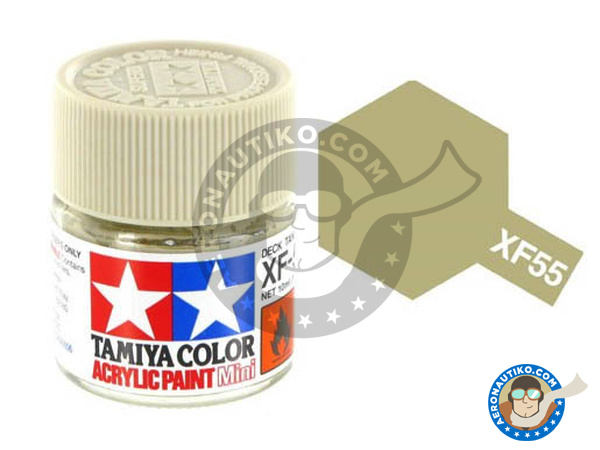 Image 1: Cubierta de barco - XF-55 - Deck tan | Pintura acrílica fabricado por Tamiya (ref. TAM81755)
