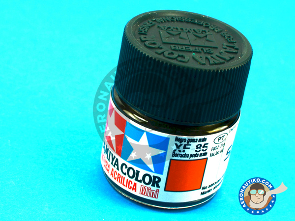 Besnoeiing half acht het is nutteloos Tamiya: Acrylic paint - Rubber black XF-85 - for all kits (ref. TAM81785) |  Paints and Tools > Colors > Tamiya > Acrylics | Aeronautiko