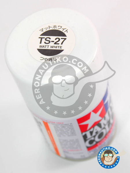Matt White TS-27 - 100ml | Spray manufactured by Tamiya (ref. TAM85027) image