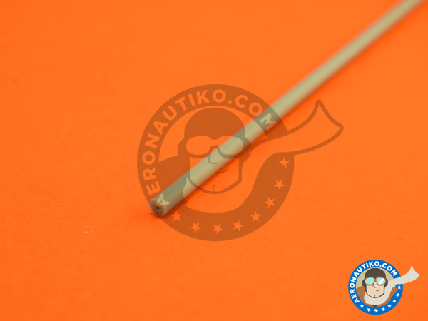 Image 3: Plastic pipe grey 3mm x 1,2 mm x 250mm | Material manufactured by Wave Corporation (ref. OM-241)