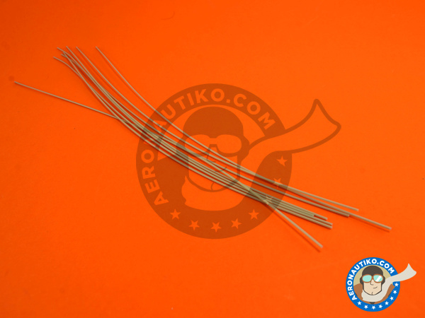 Image 1: Plastic circular stick grey 1 mm x 250mm | Material manufactured by Wave Corporation (ref. OM-261)