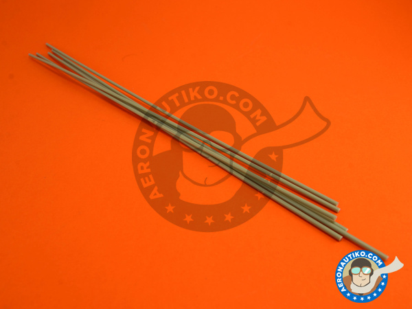 Image 1: Varilla de plástico gris de 2 mm de diámetro x 250 mm | Material fabricado por Wave Corporation (ref. OM-262)