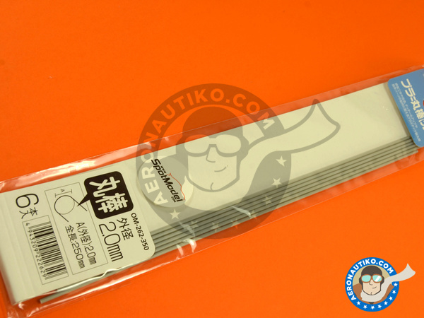 Image 4: Varilla de plástico gris de 2 mm de diámetro x 250 mm | Material fabricado por Wave Corporation (ref. OM-262)