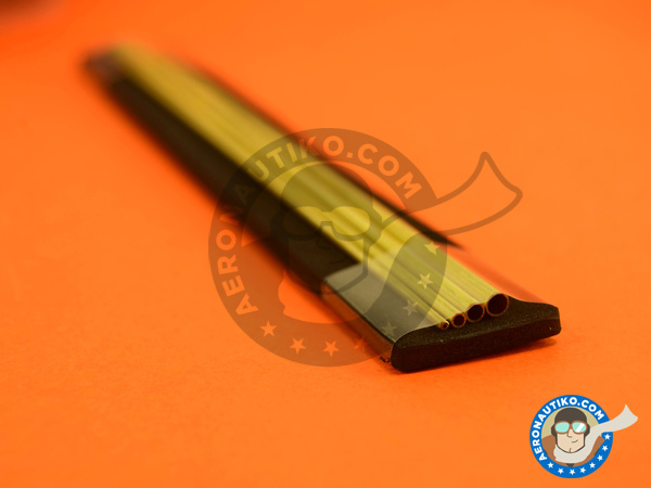 Image 1: Pipe set A: 1,1 mm, 1,6 mm, 2,1 mm and 2,6mm x 130mm | Material manufactured by Wave Corporation (ref. OP-586)