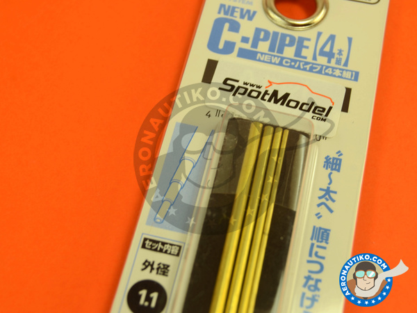 Image 3: Pipe set A: 1,1 mm, 1,6 mm, 2,1 mm and 2,6mm x 130mm | Material manufactured by Wave Corporation (ref. OP-586)