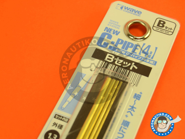 Image 4: Pipe set A:  1,3 mm, 1,8 mm, 2,3 mm and 2,8mm x 130mm | Material manufactured by Wave Corporation (ref. OP-587)