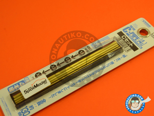 Image 1: Pipe set C: 1,5 mm, 2,0 mm, 2,5 mm and 3,0mm x 130mm | Material manufactured by Wave Corporation (ref. OP-588)