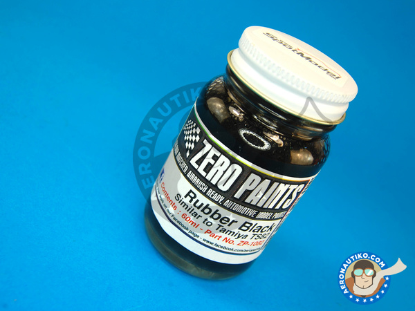Image 1: Rubber Black Paint - Similar to TS-82 - 60ml | Paint manufactured by Zero Paints (ref. ZP-1082)