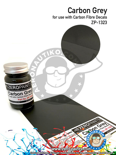 Carbon Fibre Grey - 60ml | Paint manufactured by Zero Paints (ref. ZP-1323) image