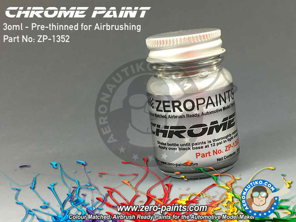 Image 1: Chrome - 30ml | Paint manufactured by Zero Paints (ref. ZP-1352)