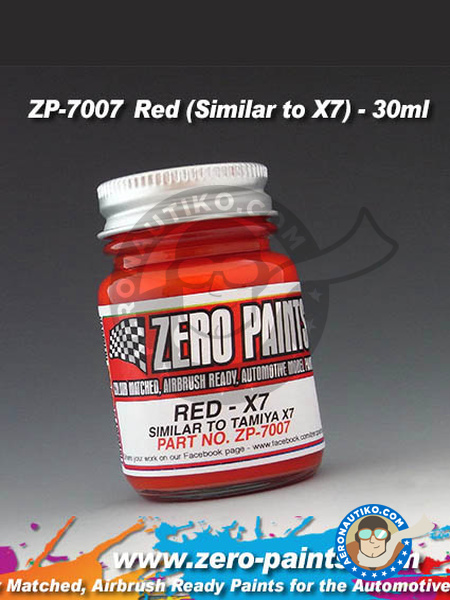 Red - Similar to Tamiya X-7 - 30ml | Paint manufactured by Zero Paints (ref. ZP-7007) image