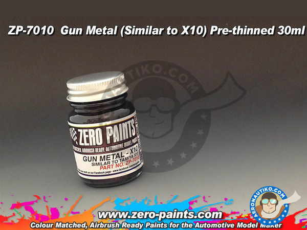Image 1: Gris Acero - Gun Metal - Similar a Tamiya X-10 - 30ml | Pintura fabricado por Zero Paints (ref. ZP-7010)