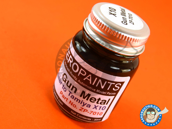 Image 2: Gris Acero - Gun Metal - Similar a Tamiya X-10 - 30ml | Pintura fabricado por Zero Paints (ref. ZP-7010)