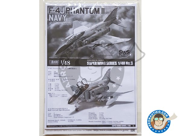Image 1: F-4J Phantom Navy | Airplane kit in 1/48 scale manufactured by Zoukei-Mura (ref. SWS48-09)