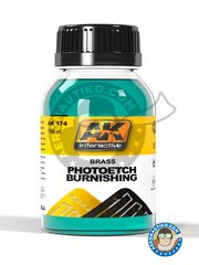 <a href="https://www.aeronautiko.com/product_info.php?products_id=51341">3 &times; AK Interactive: Disolvente - Lquido oscurecedor de fotograbados. Photoetched burnishing. - bote de 100 ml</a>