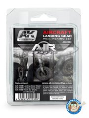 <a href="https://www.aeronautiko.com/product_info.php?products_id=51200">3 &times; AK Interactive: Paints set - Aircraft Landing Gear Weathering Set |Air Series New 2018 - AK-2029 Landing Wash Gear, AK-2031 Landing Dust Effect Gear, AK2032 Shafts Grease & Bearings. - for all kit</a>