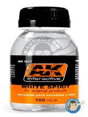 <a href="https://www.aeronautiko.com/product_info.php?products_id=51670">2 &times; AK Interactive: Thinner - White Spirit - 100ml jar - for all paints</a>