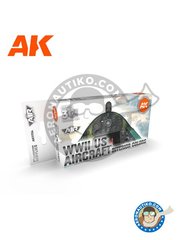 <a href="https://www.aeronautiko.com/product_info.php?products_id=52120">1 &times; AK Interactive: Set de pinturas - WWII US Aircraft interior colors - seis envases de 17ml</a>