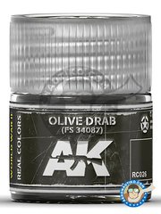 <a href="https://www.aeronautiko.com/product_info.php?products_id=51549">5 &times; AK Interactive: Real color - Verde oliva FS 34087. 10ml - para all kits</a>