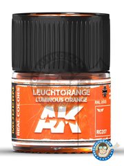 <a href="https://www.aeronautiko.com/product_info.php?products_id=51493">1 &times; AK Interactive: Real color - Luminous orange. RAL 2005. Leuchtorange. 10ml - for all kits</a>