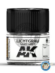<a href="https://www.aeronautiko.com/product_info.php?products_id=51486">4 &times; AK Interactive: Real color - Light grey. RAL 7035. Lichtgrau - for all kits</a>
