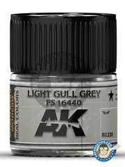 <a href="https://www.aeronautiko.com/product_info.php?products_id=51501">5 &times; AK Interactive: Real color - Gris claro FS 16440. Light gull grey. 10ml - para todos los kits</a>