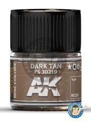 <a href="https://www.aeronautiko.com/product_info.php?products_id=51496">1 &times; AK Interactive: Real color - Dark Tan. FS 30219. 10ml - for all kits</a>