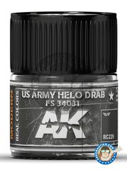 <a href="https://www.aeronautiko.com/product_info.php?products_id=51506">1 &times; AK Interactive: Real color - US ARMY Helo Drab FS 34031 - para todos los kits</a>