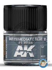 <a href="https://www.aeronautiko.com/product_info.php?products_id=51512">1 &times; AK Interactive: Real color - Color azul intermedio FS 35164. Intermediate blue. - bote de 10ml. - para todos los kits</a>