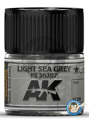 <a href="https://www.aeronautiko.com/product_info.php?products_id=51646">1 &times; AK Interactive: Real color - Light Sea Grey color FS 36307 - 10ml jar - for all kits</a>