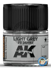 <a href="https://www.aeronautiko.com/product_info.php?products_id=51649">1 &times; AK Interactive: Real color - Light Grey FS 36495 - 1 bote de 10ml - para todos los kits</a>